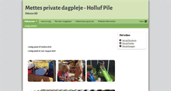 Desktop Screenshot of mettes-private-dagpleje.dk