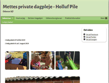 Tablet Screenshot of mettes-private-dagpleje.dk